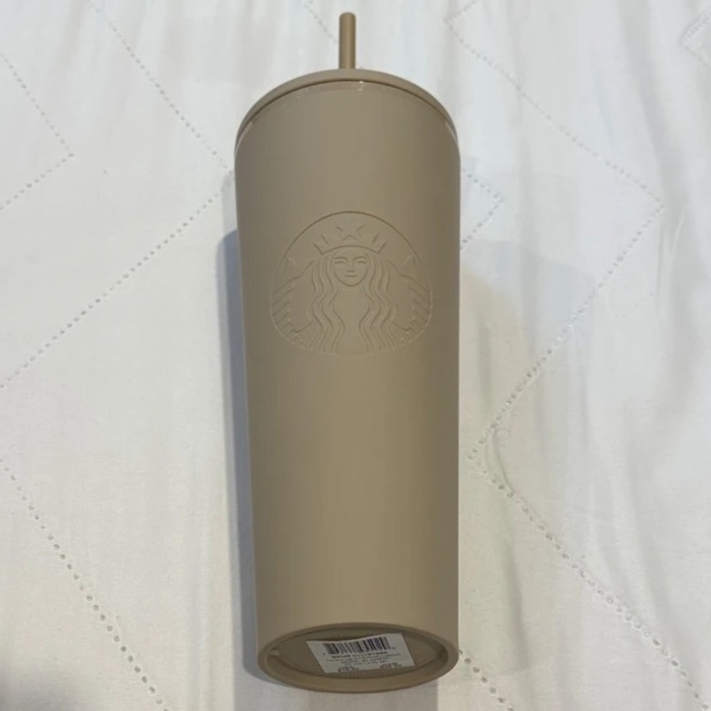Starbucks Light Beige Soft Touch Matte Tumbler - NWT